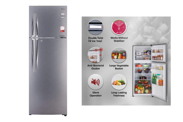 LG 335 L Frost-Free Double Door Refrigerator