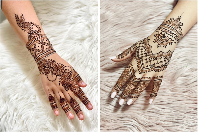 मिडल ईस्टर्न स्टाइल Arabic style mehndi